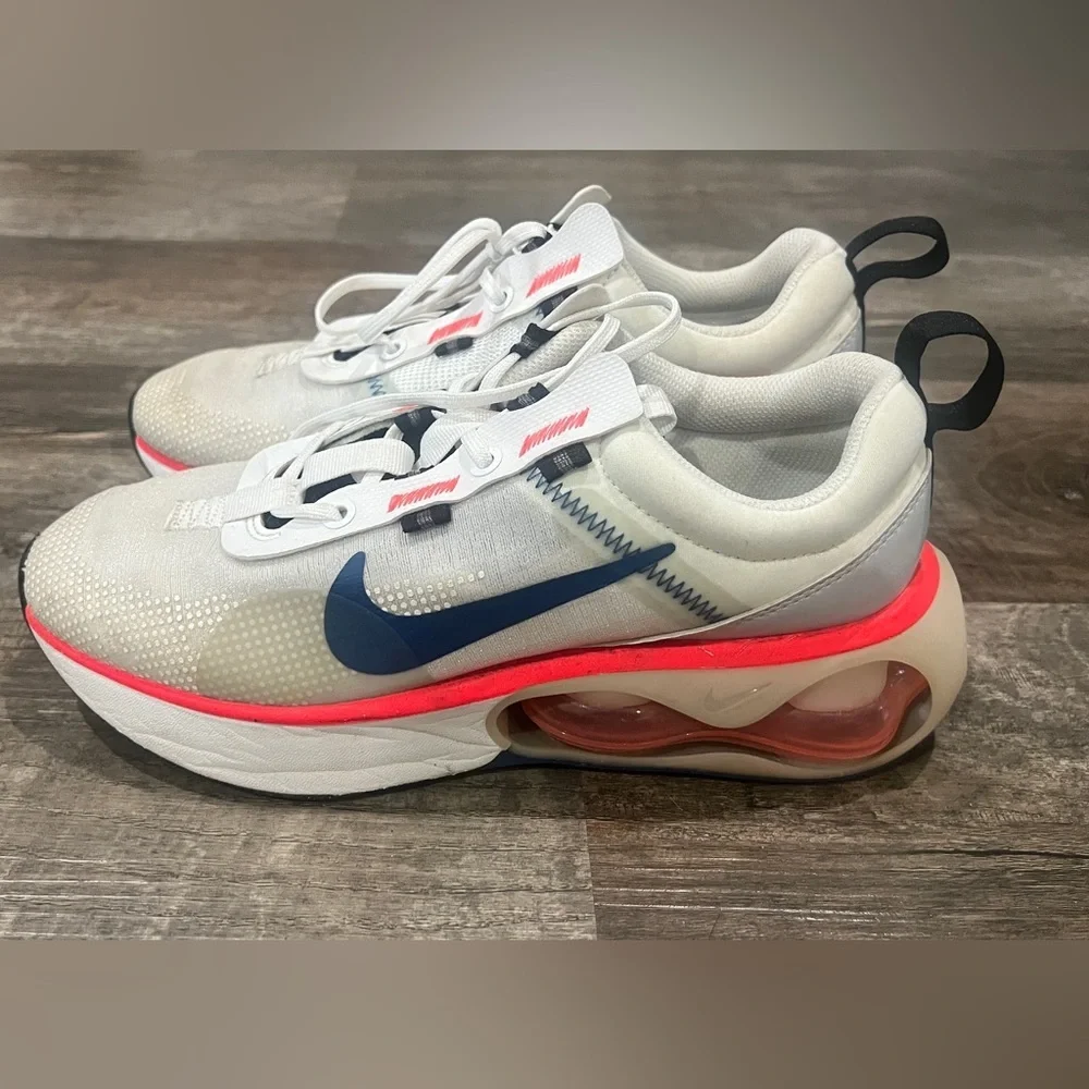 Nike Kids White and Neon Pink Sneakers